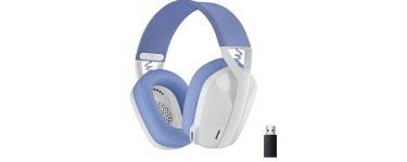 Auchan: Casque Gamer Bluetooth sans Fil Logitech G435 LIGHTSPEED (Blanc) à 38,99€