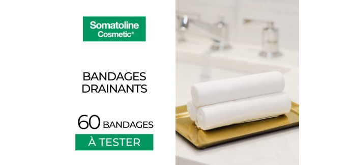 Mon Vanity Idéal: 60 Bandages Drainants de Somatoline Cosmetic à tester