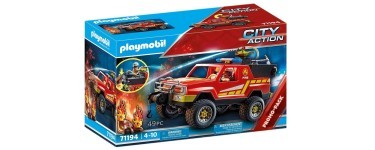 Amazon: Playmobil Pick-up et Pompier - 71194 à 18,90€