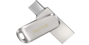 Amazon: Clé USB 3.1 Type-C double connectique SanDisk Ultra Luxe - 256 Go à 26,99€