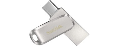 Amazon: Clé USB 3.1 Type-C double connectique SanDisk Ultra Luxe - 256 Go à 26,99€