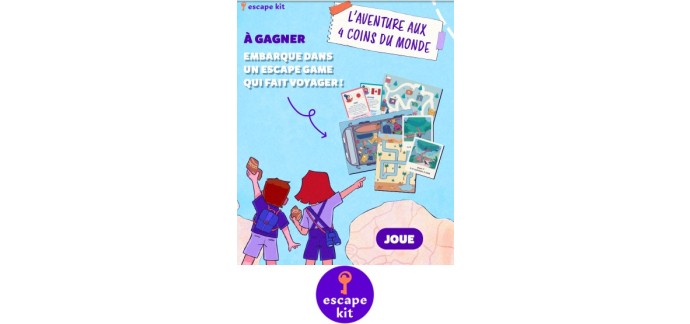 Gulli: 10 jeux Escape Kit "L’aventure aux 4 coins du monde" à gagner