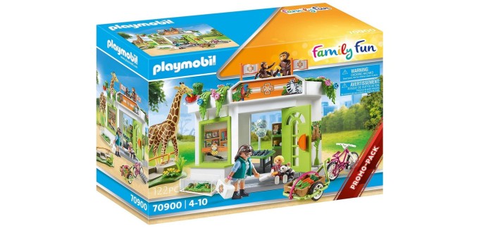 Amazon: Playmobil Family Fun Centre de Soins du Parc Animalier - 70900 à 28,99€