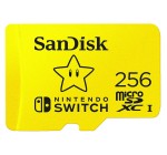 Amazon: Carte microSDXC UHS-I SanDisk pour Nintendo Switch - 256Go à 29,20€