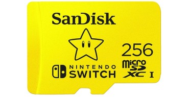 Amazon: Carte microSDXC UHS-I SanDisk pour Nintendo Switch - 256Go à 29€