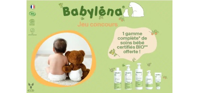 Enjoy Family: 1 gamme complète de soins bébé Babyléna à gagner