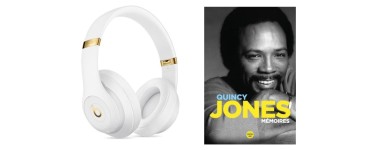 FranceTV: 1 x 1 lot casque et livre "Quincy Jones", 9 x 1 livre "Mémoires" de Quincy Jones à gagner