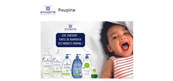 Enjoy Family: 1 lot de 8 produits de soins pour bébé Poupina à gagner