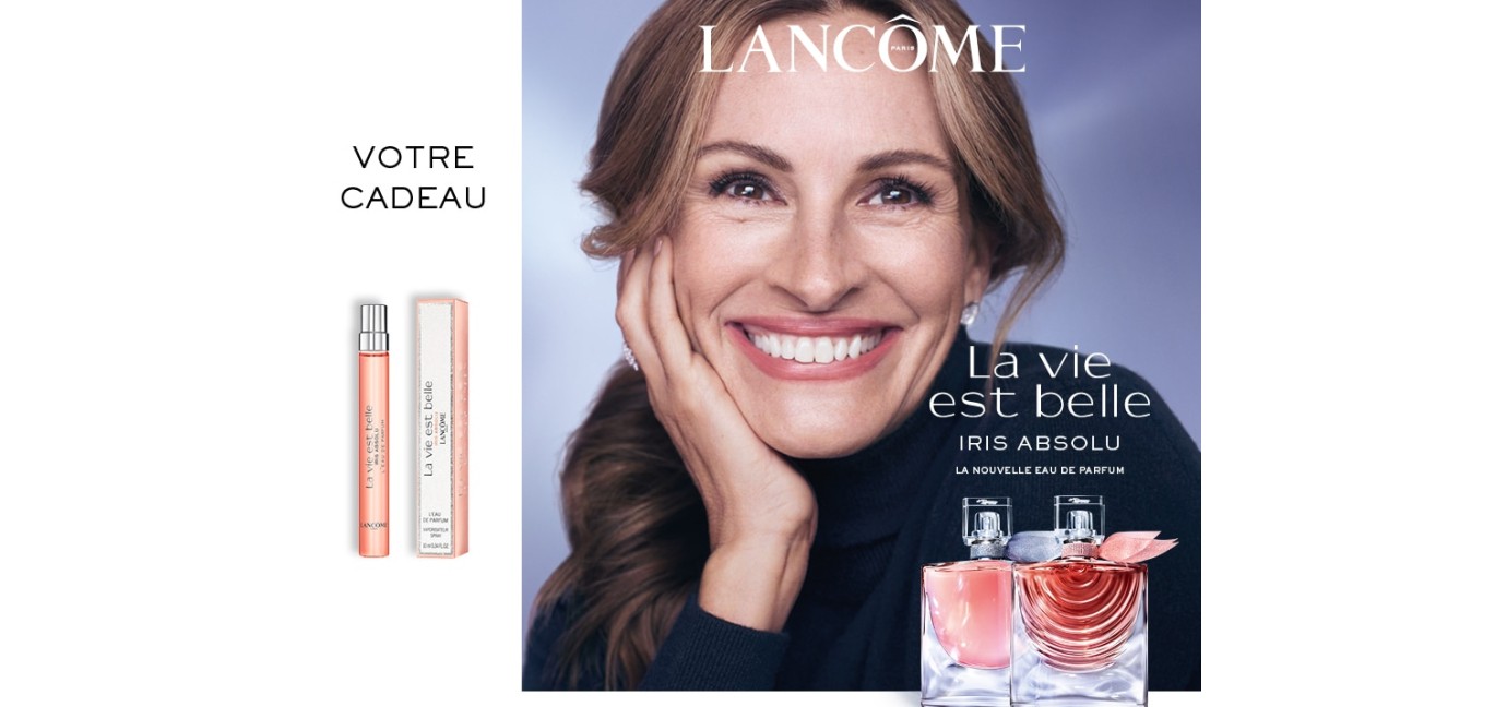 1 échantillon gratuit du nouveau parfum Lancôme La Vie Est Belle Iris