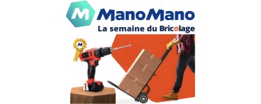 ManoMano: 90€ offerts dès 1000€ d'achat, -40€ dès 500€ ou -15€ dès 200€ pendant la Semaine du Bricolage