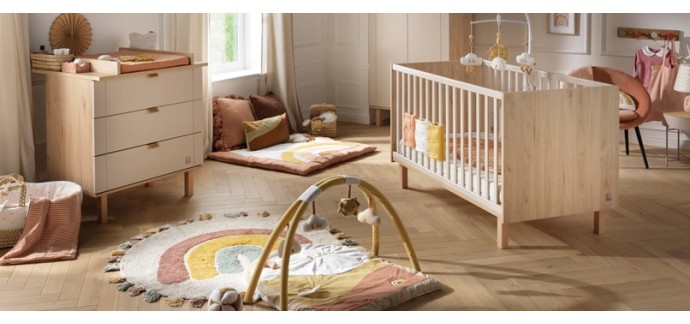 Aubert: 1 lot comportant 1 chambre bébé Solène Sauthon + 1 ensemble Sunlight à gagner