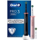 Amazon: Lot de 2 brosses à dents électriques Oral-B Pro 3 3900N à 59,99€