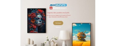 Jeux-Gratuits.com: 3 affiches au choix sur le site Posters Shop à gagner