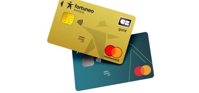 Fortuneo: 150€ offerts pour l'ouverture d'un compte bancaire avec CB Gold Mastercard