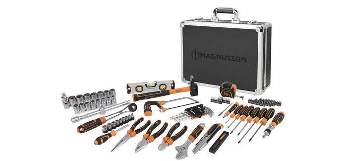 Castorama: Mallette à outils Magnusson 122 pièces à 99€