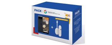 Fnac: Pack Smartphone Google Pixel 6A 6.1" 5G Double SIM 128Go+ Chromecast Google TV HD à 339€