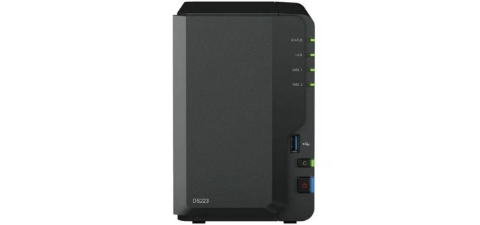 TopAchat: Serveur NAS Synology DS223 à 283,99€