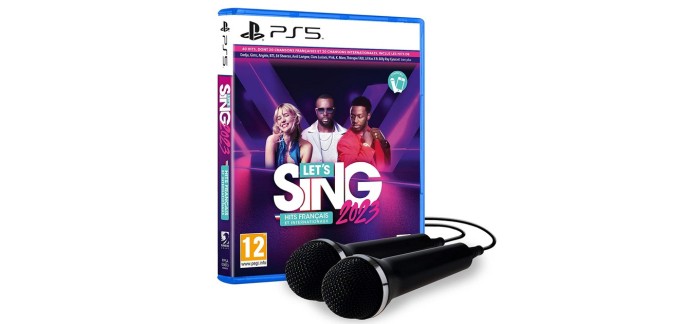 Amazon: Jeu Let’s Sing 2023 avec 2 micros sur PS5 à 40,29€