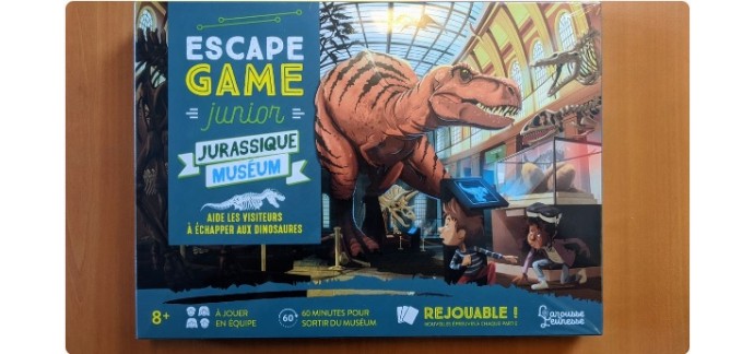 France Bleu: 1 jeu de société "Escape game junior, jurassique museum" à gagner