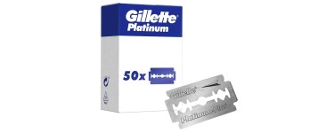 Amazon: Lot de 50 Lames de rechange Gillette Platinum à 0,99€