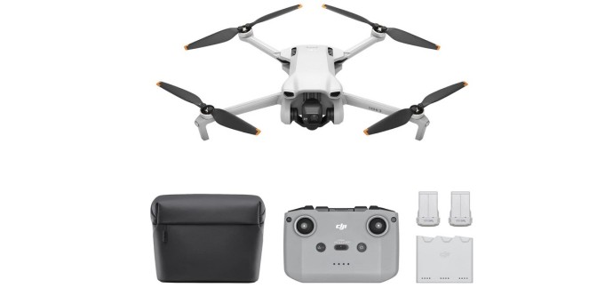 Amazon: Drone DJI Mini 3 Fly More Combo avec DJI RC-N1 à 658€