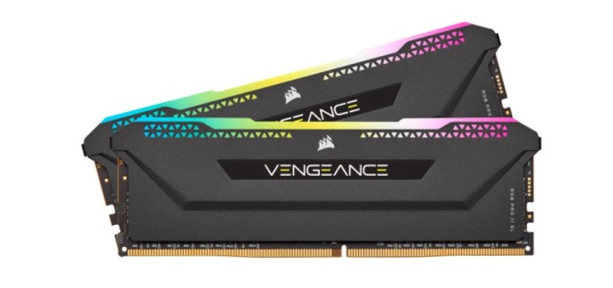 Rue du Commerce: Kit mémoire RAM Corsair Vengeance RGB PRO SL - 2x16Go, DDR4 3600 MHz, C18 à 81,90€