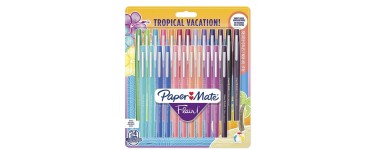 Amazon: Lot de 24 stylos feutres Paper Mate Flair - Couleurs tropicales et assorties à 22,87€