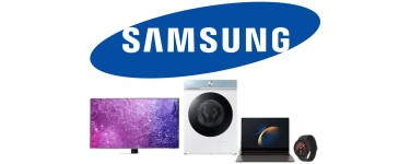 Samsung: 150€ de remise dès 1499€ d'achat, -100€ dès 999€, -50€ dès 499€ ou -20€ dès 199€