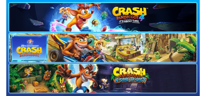 Nintendo: Jeu Crash Bandicoot - Pack Crashiversary sur Nintendo Switch (dématérialisé) à 43,19€