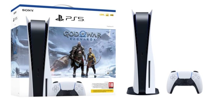 Amazon: Pack console PS5 Standard Edition + God of War Ragnarok à 569,99€