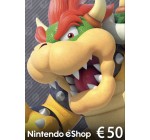Eneba: Carte Cadeau Nintendo de 50€ à 42,32€