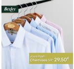Bexley: Toutes les chemises à 29,50€ au lieu de 59€ + livraison Mondial Relay offerte dès 2 chemises