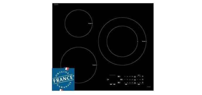 Cdiscount: Table de cuisson induction Sauter SPI6300 - 3 zones, 7200W à 299,99€