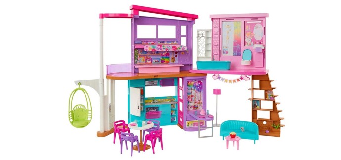 Amazon: Coffret Barbie La Maison de Vacances (107 cm) à 2 niveaux à 50,80€