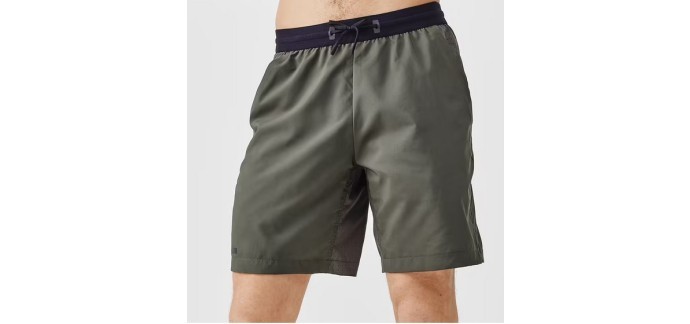 Decathlon: Short running respirant homme Kalenji Dry+ - Olive noire à 10€