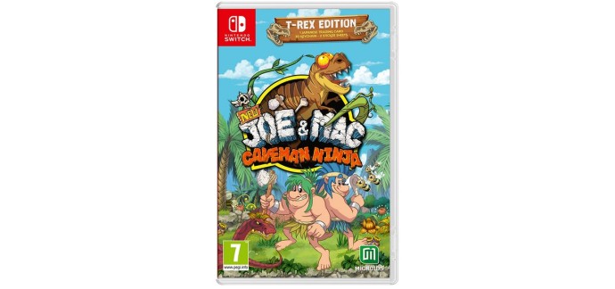Amazon: Jeu New Joe and Mac Caveman Ninja - T-Rex Edition sur Nintendo Switch à 14,99€