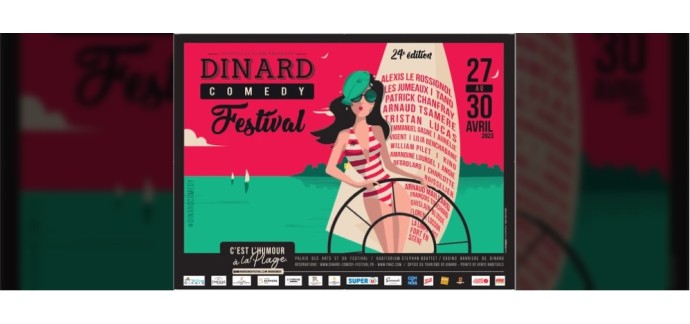 Rire et chansons: 1 séjour pour 2 personnes à Dinard à l'occasion du Dinard Comedy Festival à gagner