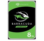 Amazon: Disque dur interne 3.5 Seagate BarraCuda - 8 To à 142,99€