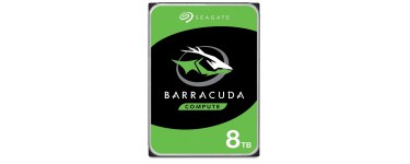 Amazon: Disque dur interne 3.5 Seagate BarraCuda - 8 To à 142,99€