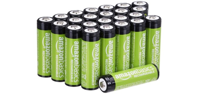 Amazon: [Prime] Lot de 24 piles rechargeables Amazon Basics AA 2000 mAh - Pré-chargées à 22,65€