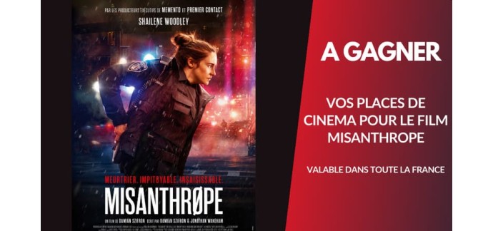 BFMTV: 5 lots de 2 places de cinéma pour le film "Misanthrope" à gagner