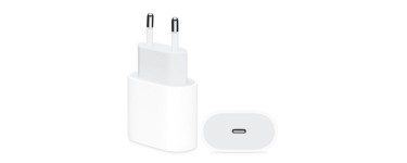 Boulanger: Chargeur secteur Apple USB-C 20W à 19,99€