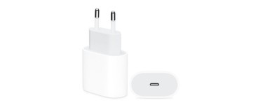 Boulanger: Chargeur secteur Apple USB-C 20W à 19,99€