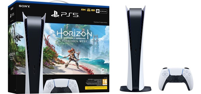 E.Leclerc: Console PS5 Digital B Chassis/CEN + le jeu Horizon Forbidden West à 459€