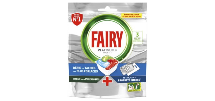 Envie de Plus: Echantillon gratuit de capsules vaisselle Fairy