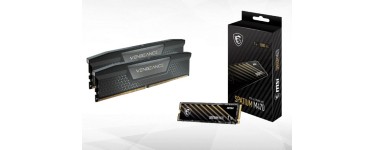 Rue du Commerce: Kit mémoire RAM DDR5 Corsair Vengeance 2x16Go +  Disque SSD MSI SPATIUM M470 - 1TB à 159,99€