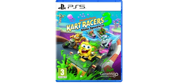 Amazon: Jeu Nickelodeon Kart Racer 3 Slime Speedway sur PS5 à 29,99€
