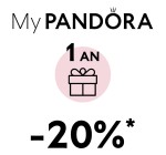 Pandora: -20% sur une sélection de bijoux pour les 1 an d'anniversaire du programme MyPandora