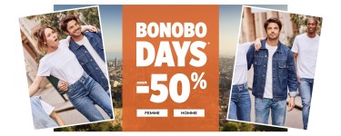 Bonobo Jeans: [Bonobo Days] Jusqu'à -50% sur une sélection et -10% supplémentaires dès 2 articles