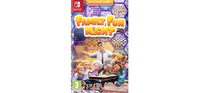 JDE: 3 x 1 jeu vidéo Family Fun NIght sur Nitendo Switch à gagner